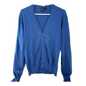 Boss Men's Vibrant Blue Cardigan